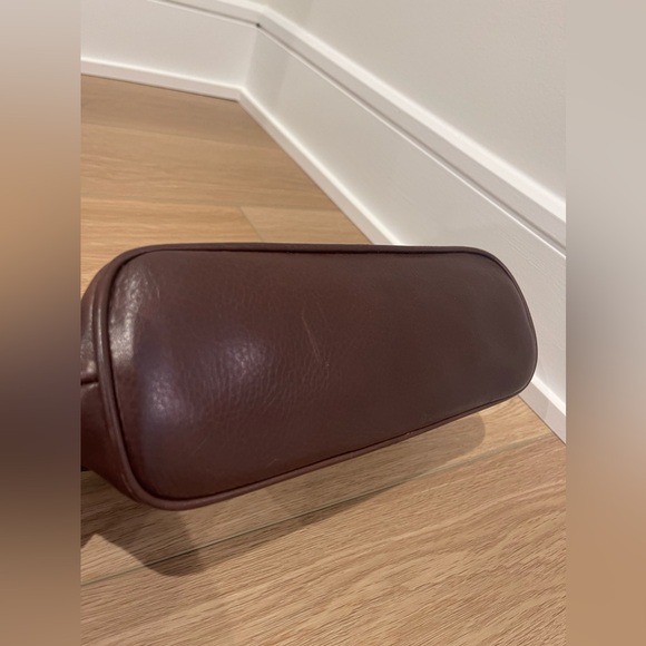 Cole Haan Toiletry Bag NWT Brown Weave Shaver Bag Basket Weave Makeup Kit Flaws - Picture 9 of 16